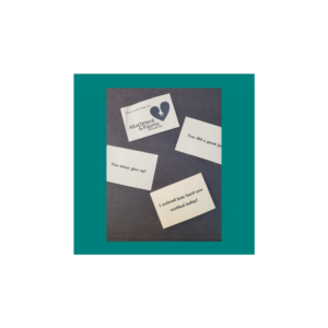 Connected Message Post-It Notes - set of five
