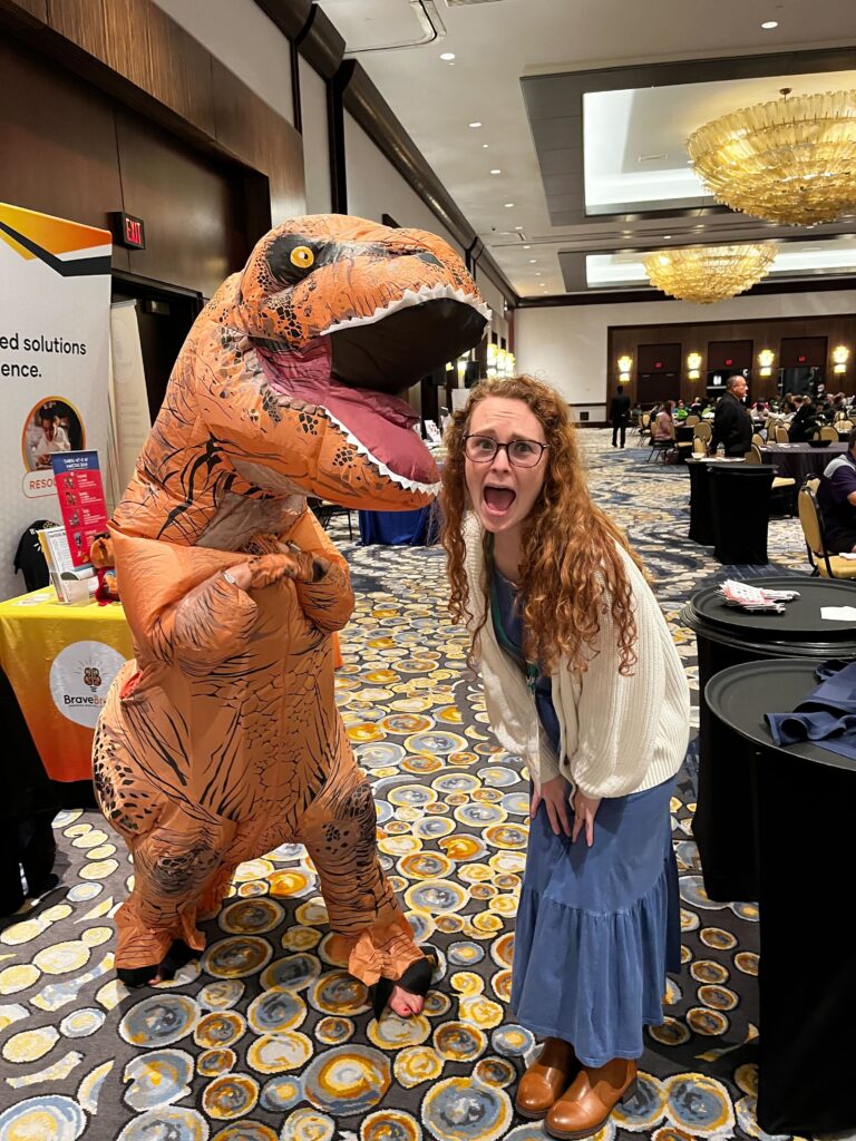 Sandra the dinosaur livens up Bingo Night