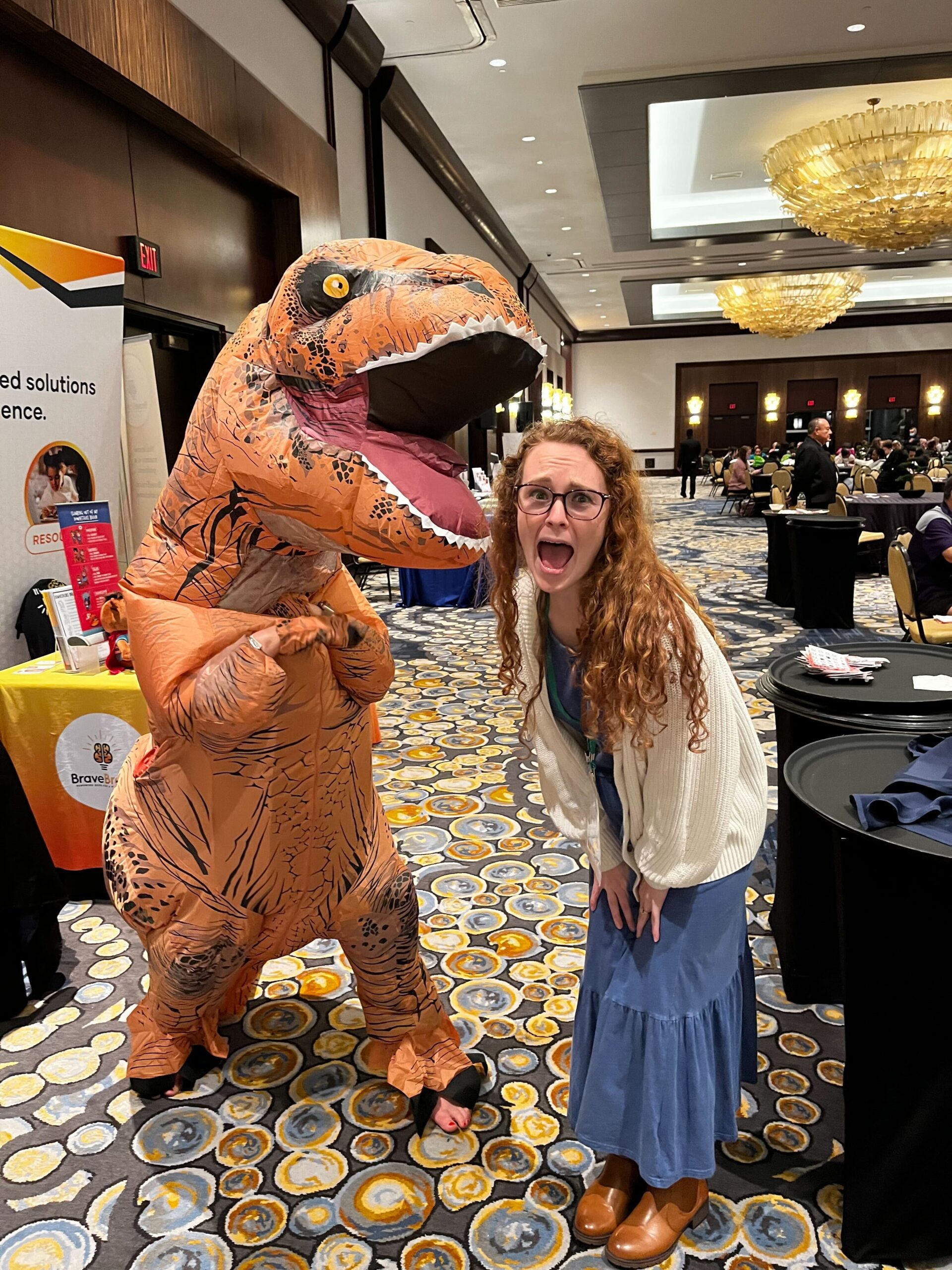 Sandra the dinosaur livens up Bingo Night
