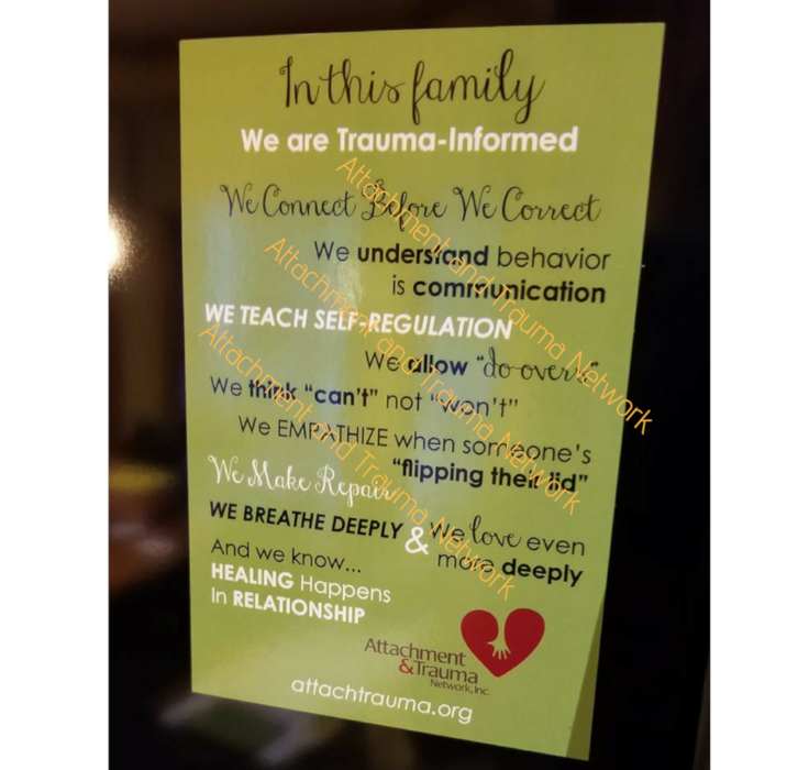 Magnet for families raising a traumatized child