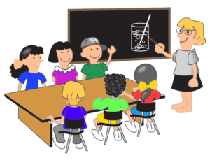 trauma-informed teacher connecting with class