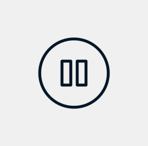 black and whit pause symbol