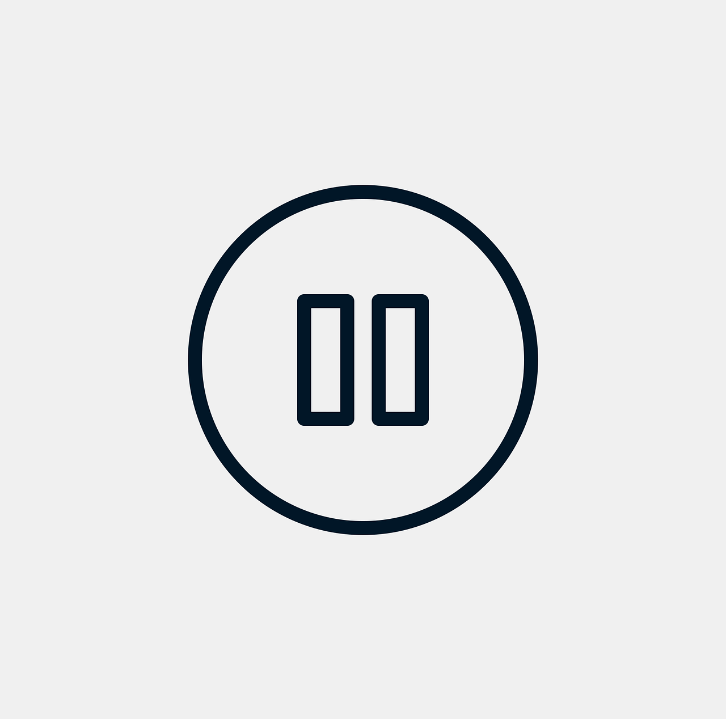 black and whit pause symbol